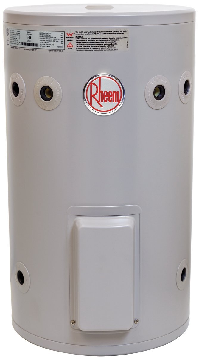 Rheem 50 Litre Hot Water Cylinder Rheem Glas 50L Electric Hot