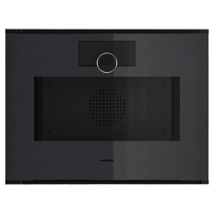 Gaggenau 60cm Minimalistic Series Compact Built-In Combi-Steam Oven With Water Tank Left Hinge - Onyx GS251100