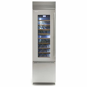 Fhiaba 60cm X-Pro Wine Cabinet with Drawer Left Hinge Stainless Steel