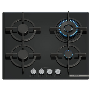 Bosch 60cm Series 6 Natural Gas Cooktop Tempered Glass Black