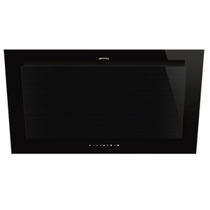 Smeg Linea 90cm Vertical Rangehood - Midnight Black