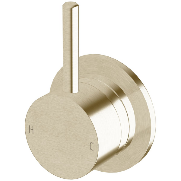 Sussex Taps Virgo Wall Mixer Brushed Platinum Gold VGWM-01-63