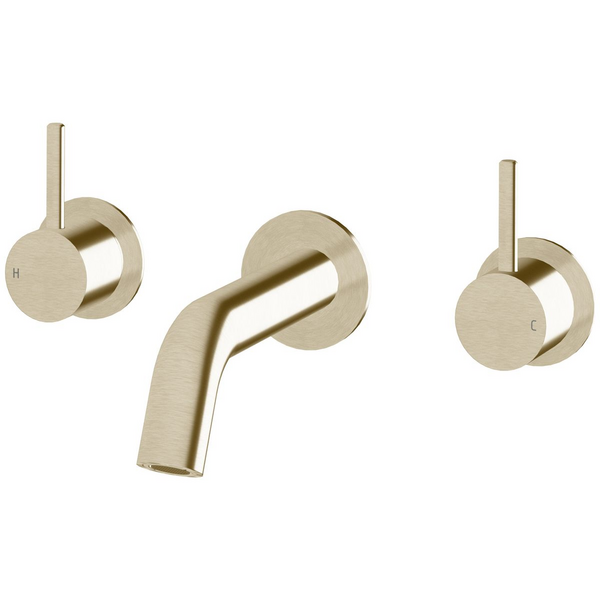 Sussex Taps Virgo Wall Basin or Bath Set 150mm LUXPVD Platinum Gold VGWBBS15001-62