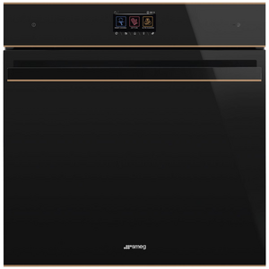Smeg Dolce Stil Novo 60cm Pyrolytic Oven Black and Copper Trim SOP6604TPNR