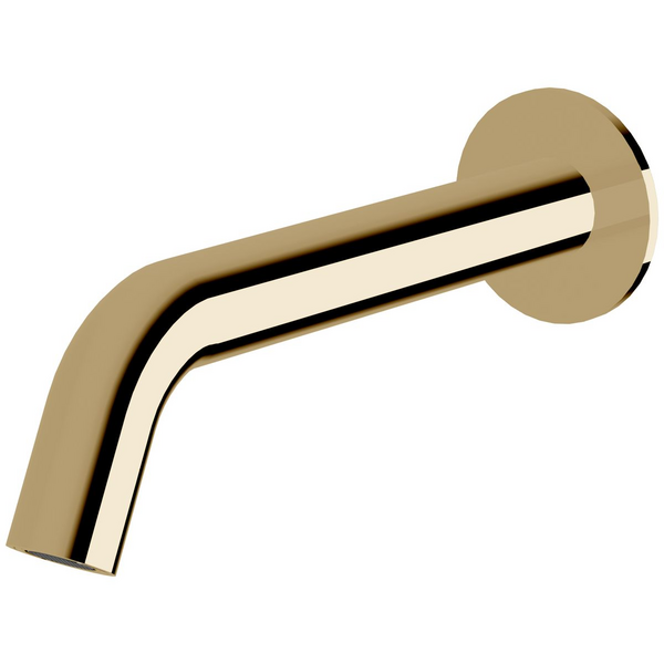 Sussex Taps Virgo Wall Basin or Bath Outlet 200mm LUXPVD Pure Gold VGWBBO20001-59
