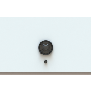 Pitt Akan 1 Small Burner Natural Gas Cooktop Black Brass