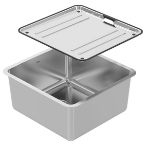 Abey Lago Single Bowl with Drainer Tray