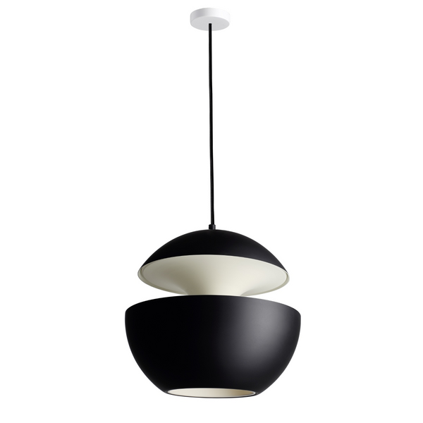 DCW Editions Here Comes The Sun 350 Pendant Light - Black and White HCS350BLWH
