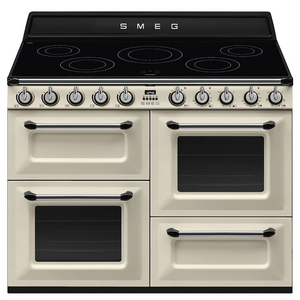 Smeg 110cm Victoria Freestanding Cooker with Induction Hob Panna Cream
