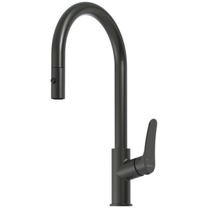 Oliveri Verona Pull out Goose Neck Mixer Tap Gunmetal VA306505GM-P