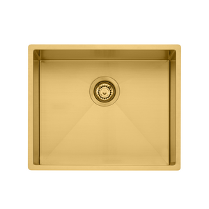 Oliveri Spectra Single Bowl Brushed Gold Sink