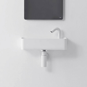 Falper Matt White Lavamani Wall Hung 113 Rectangular Washbasin - 652970