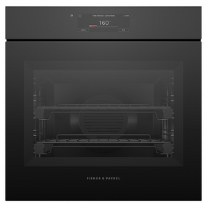 Fisher & Paykel 60cm Series 11 Minimal Handleless Combi-Steam Oven Black Glass OS60SAMHUNB5