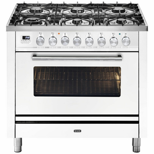 ILVE Professional Plus 90cm Freestanding Dual Fuel Oven/Stove with Milano Knobs