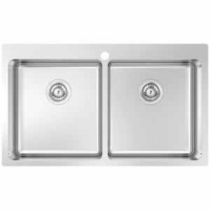 Abey The Leichardt 45L Double Inset Laundry Tub with Overflow