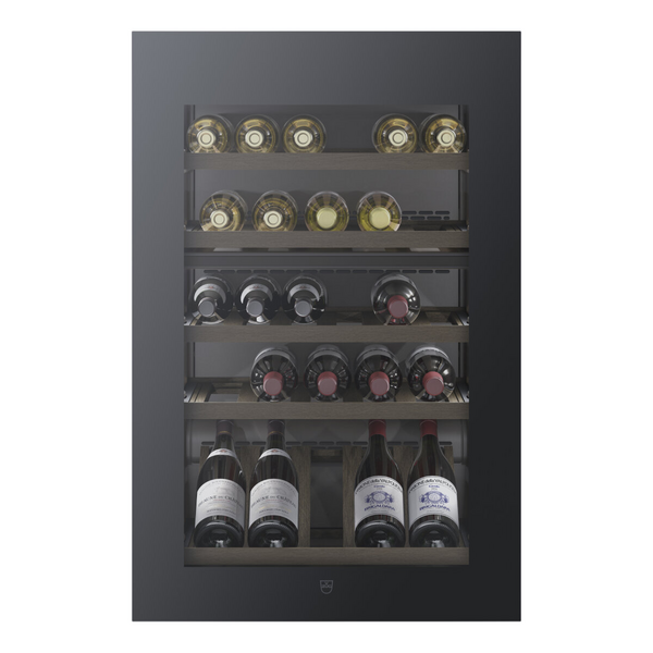 V-ZUG 38 Bottle WineCooler V4000 90 Black Left Hinge Wine Fridge 5110200008
