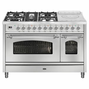 ILVE Nostalgie 120cm Freestanding Double Dual Fuel Oven/Stove