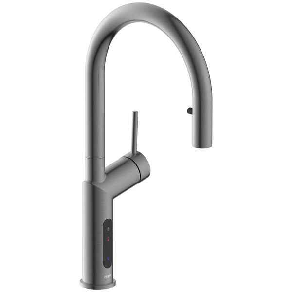Peppy Taps Signature 4in1 Pull Out Boiling and Ambient Filtered Water Tap Gun Metal Grey 4IN1BAELECPOGMG