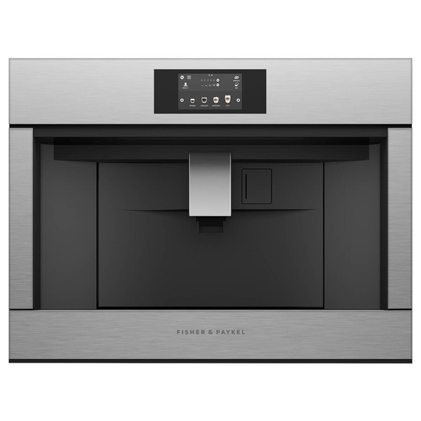 Fisher & Paykel 60cm Series 9 Contemporary Built-In Coffee Maker Brushed Silver Glass EB60CSX3
