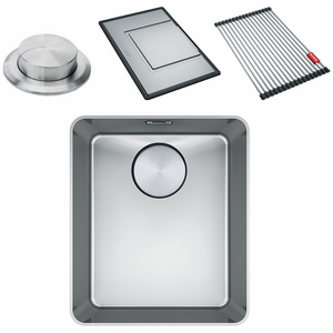 Franke Mythos 340mm Single Bowl Topmount Sink with Accessories