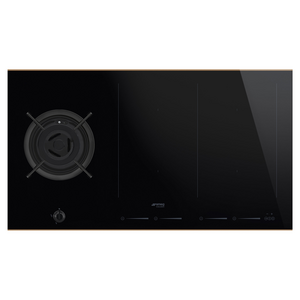 Smeg 90cm Dolce Stil Novo Aesthetic Natural Gas with Induction Cooktop PM6912WLDRAU