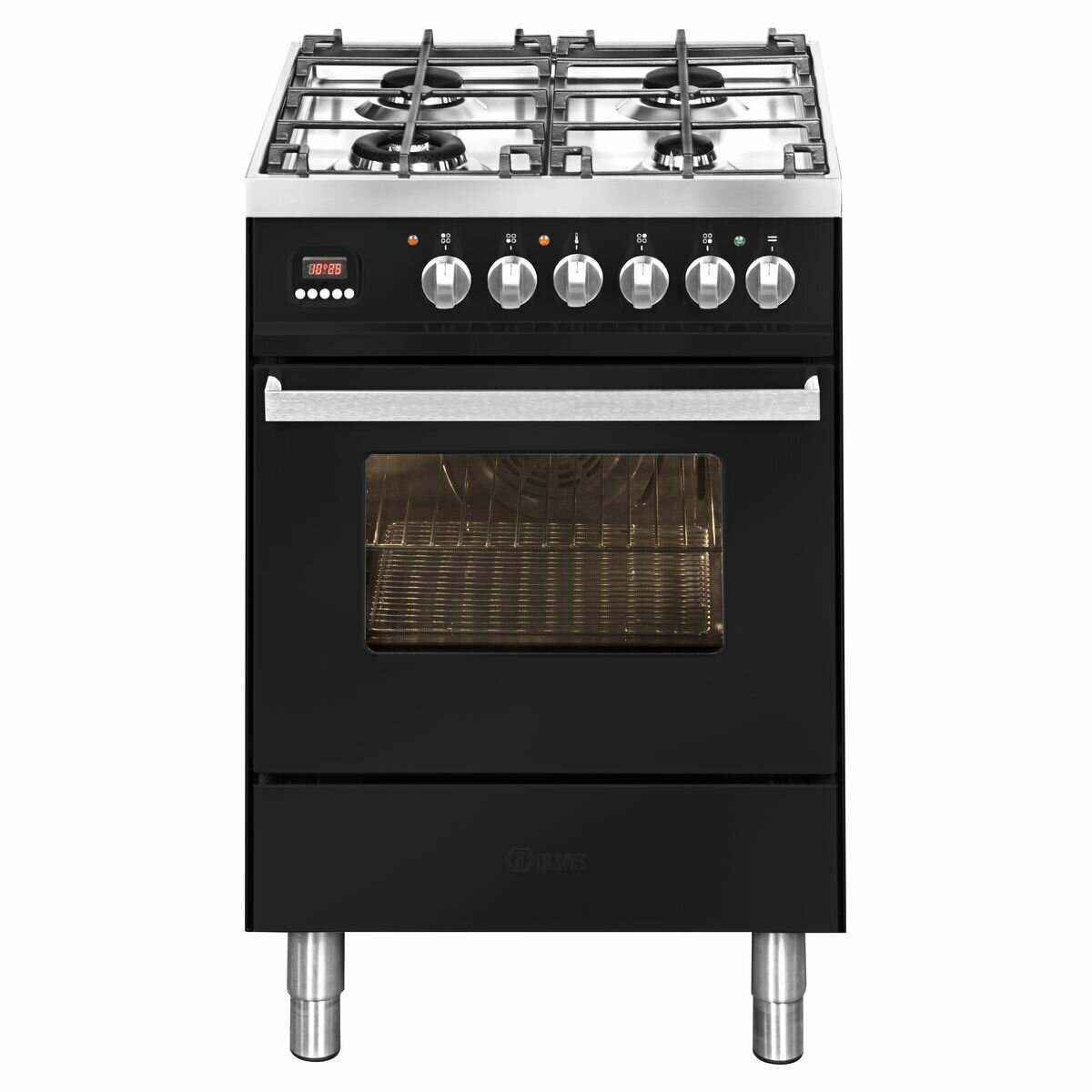 Black freestanding oven 60cm store