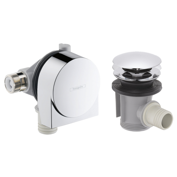 Hansgrohe Exafill Bathtub Filler and Push-Open Waste - Chrome 58129003