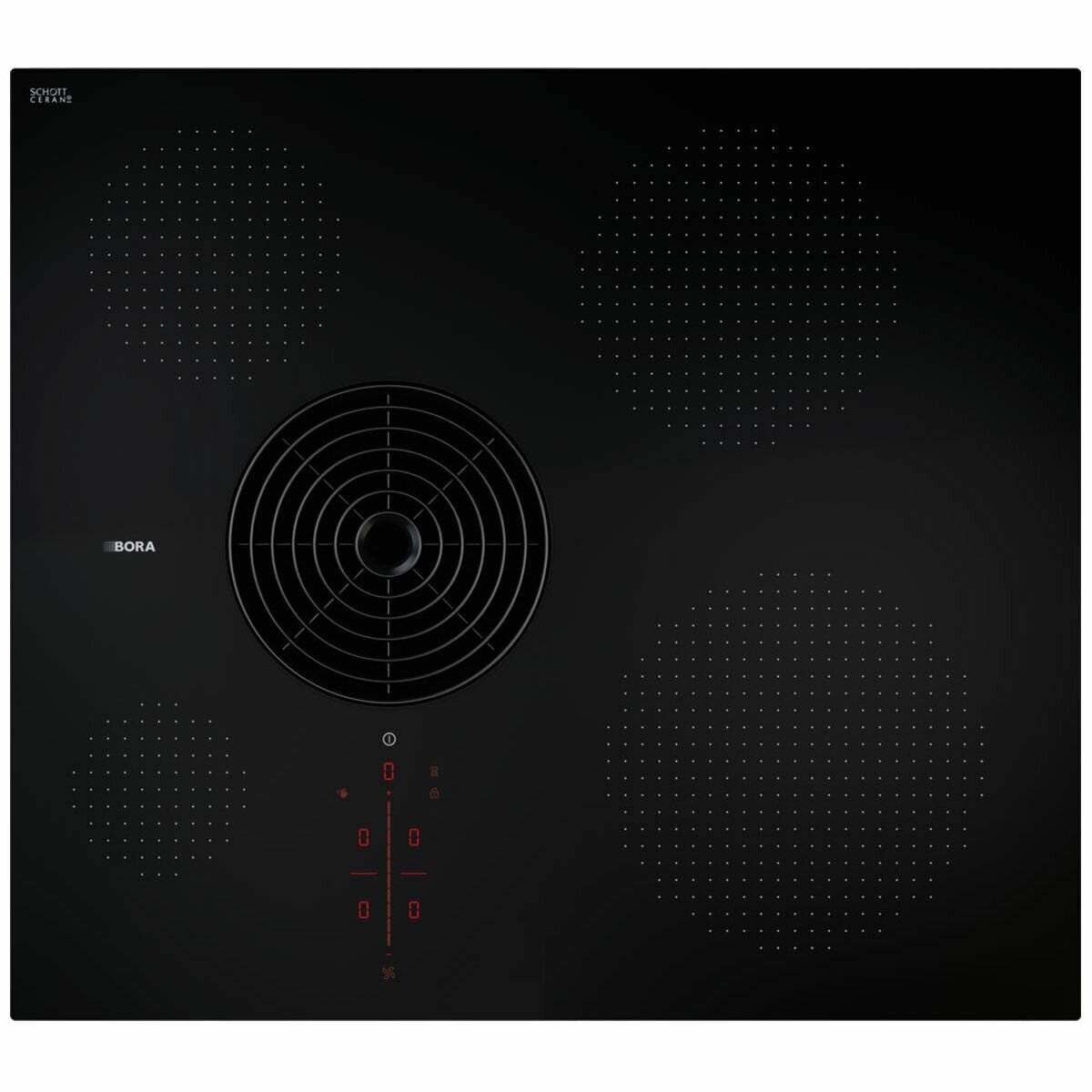 Bora S Pure Induction Cooktop with Integrated Cooktop Extractor