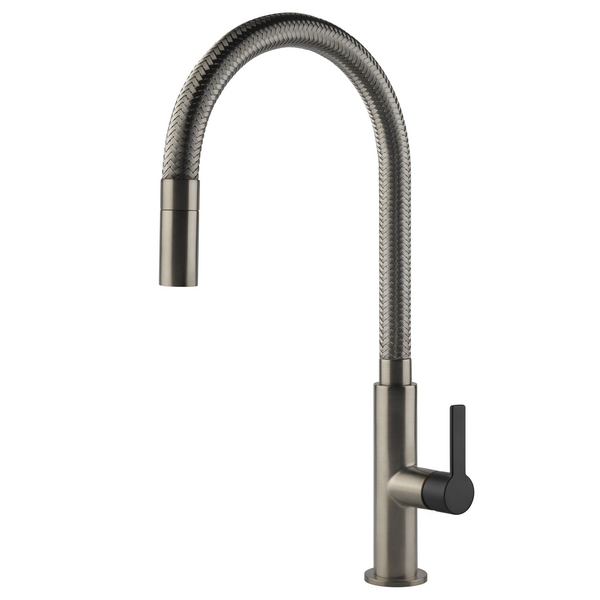 Gessi Mesh Pull Out Kitchen Mixer Tap 60003BNB