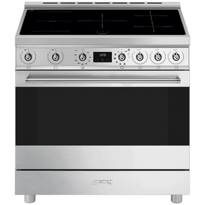 Smeg 90cm Freestanding Induction Oven Stainless Steel
