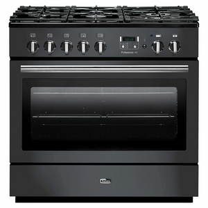 Falcon 90cm Professional FXP Freestanding Dual Fuel Pyrolytic Oven/Stove Slate and Chrome PROP90FXPDFSL-CH