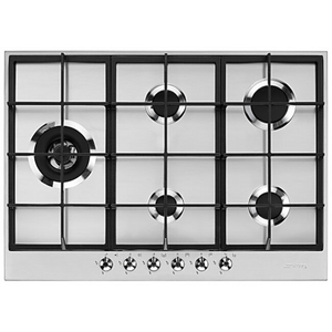 Smeg 72cm Classic 5 Burner Stainless Steel Gas Cooktop PX375LAU