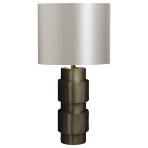 CTO Lighting Ring Table Light - Bronze with Dove Grey Silk RINTAOBZ