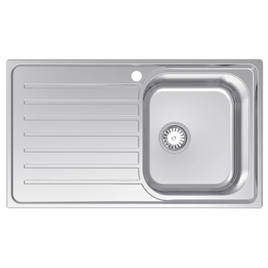Abey Euronox Single Bowl Left Hand Drainer Sink