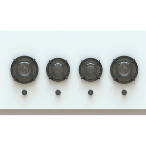 Pitt Danau 4 Burner Natural Gas Cooktop Professional Brass