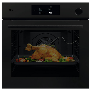 AEG 60cm 7000 Series Pyrolytic Built-In Combi-Steam Oven - Matte Black NBR7P731ST