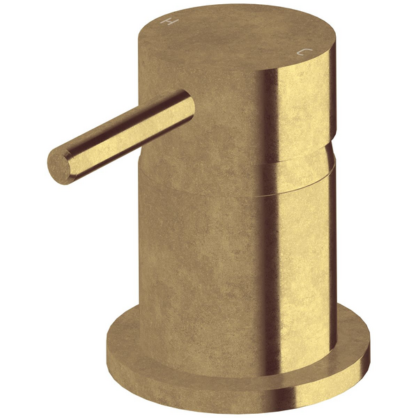 Sussex Taps Virgo Hob Mixer Tumbled Brass VGHM01-23