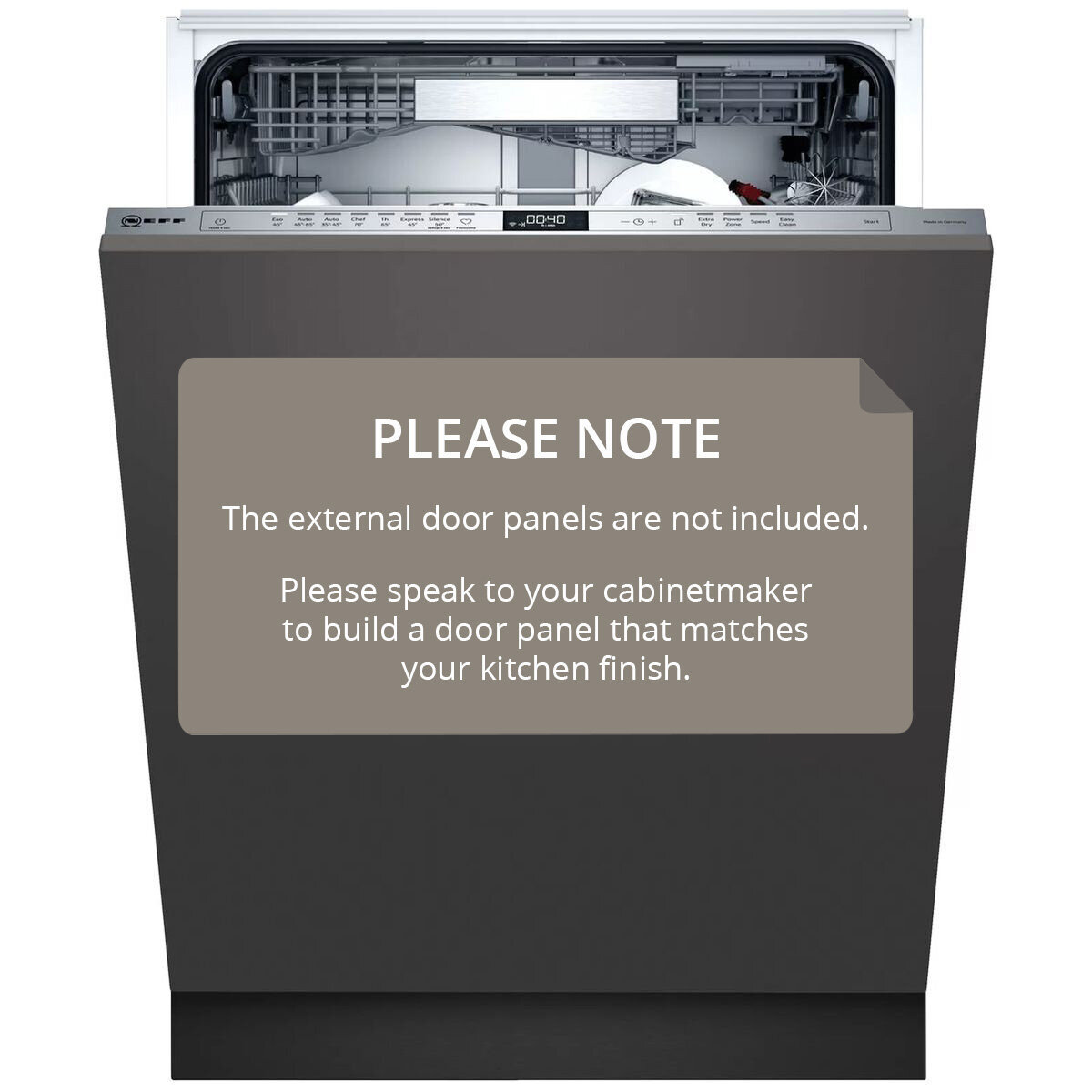 Removing neff integrated dishwasher door discount