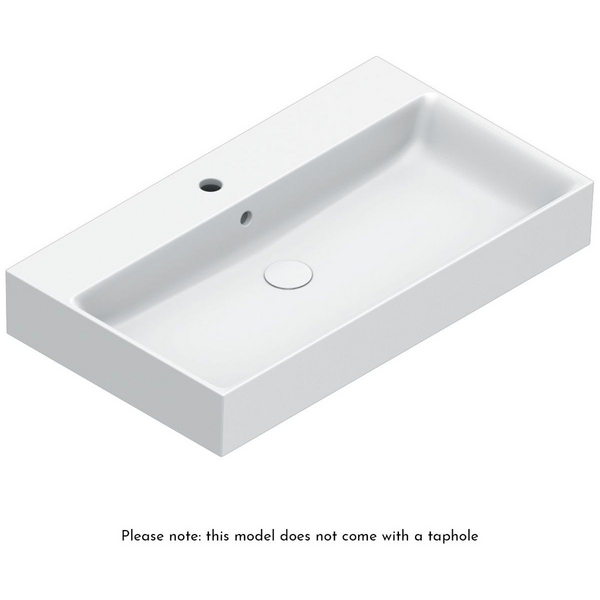Catalano Premium 800x470 Basin Without Taphole Satin White 0220800021