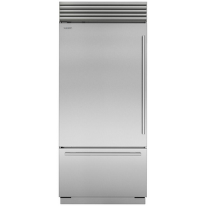 Sub-Zero Classic 640L Bottom Mount Fridge with Internal Dispenser and Tubular Handles - Left Hinge