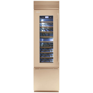Fhiaba 60cm X-Pro Wine Cabinet with Drawer Left Hinge Gold