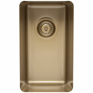 Titan Small Single Bowl Sink Pearl Gold