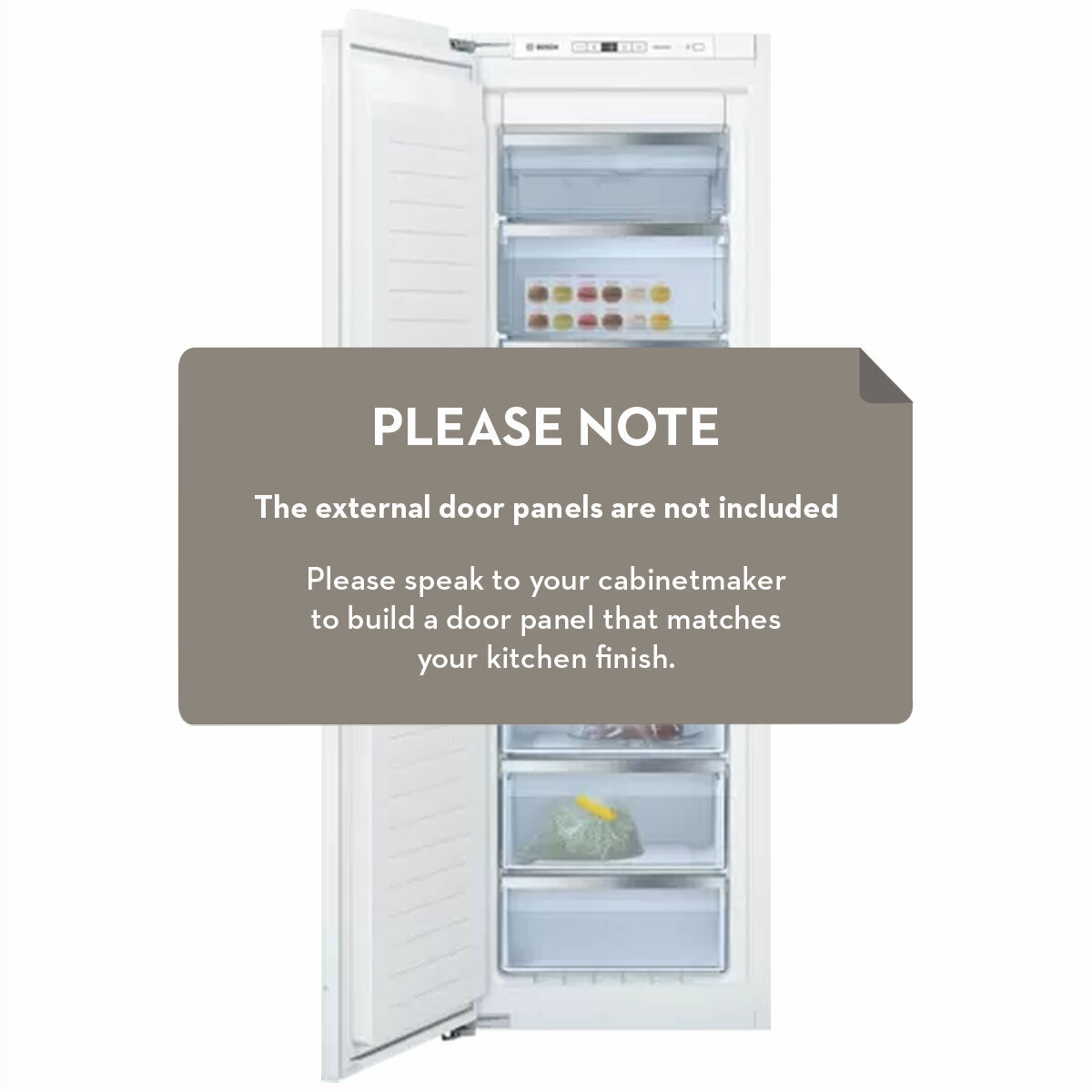 Bosch Serie Built-In Fully Integrated Freezer GIN81AC30A | Appliances