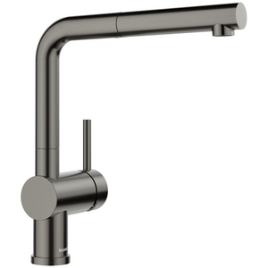 Blanco LINUS-S Pull Out Mixer Tap Satin Dark Steel