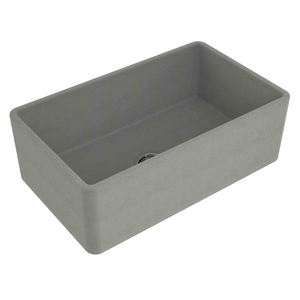Turner Hastings Novi 75 x 46 Fire Fireclay Single Bowl Butler Sink Concrete