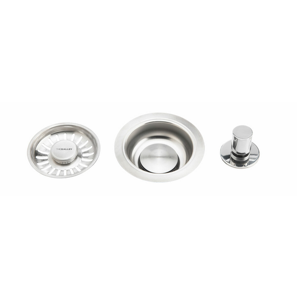 The Galley Auto Strainer Basket - Polished Knob A-DRN-PSS
