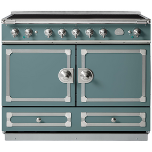 La Cornue Cornufe 110cm Induction Freestanding Oven Ocean with Brushed Nickel