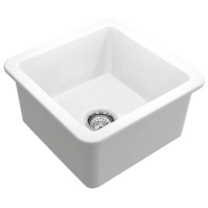 Turner Hastings Cuisine 46 x 46 Fine Fireclay Single Bowl Sink Matte White