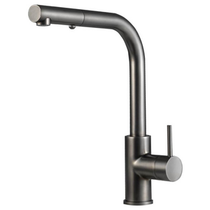 Rogerseller Tonic Square Sink Mixer with Pull Out Spray - Graphite