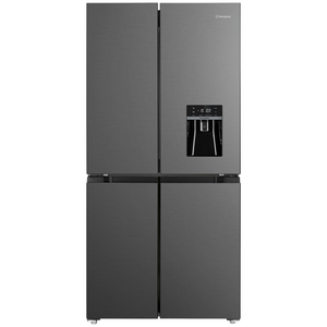 Westinghouse 492L French Door Fridge with Non-Plumbed Water Dispenser Charcoal Matte Black